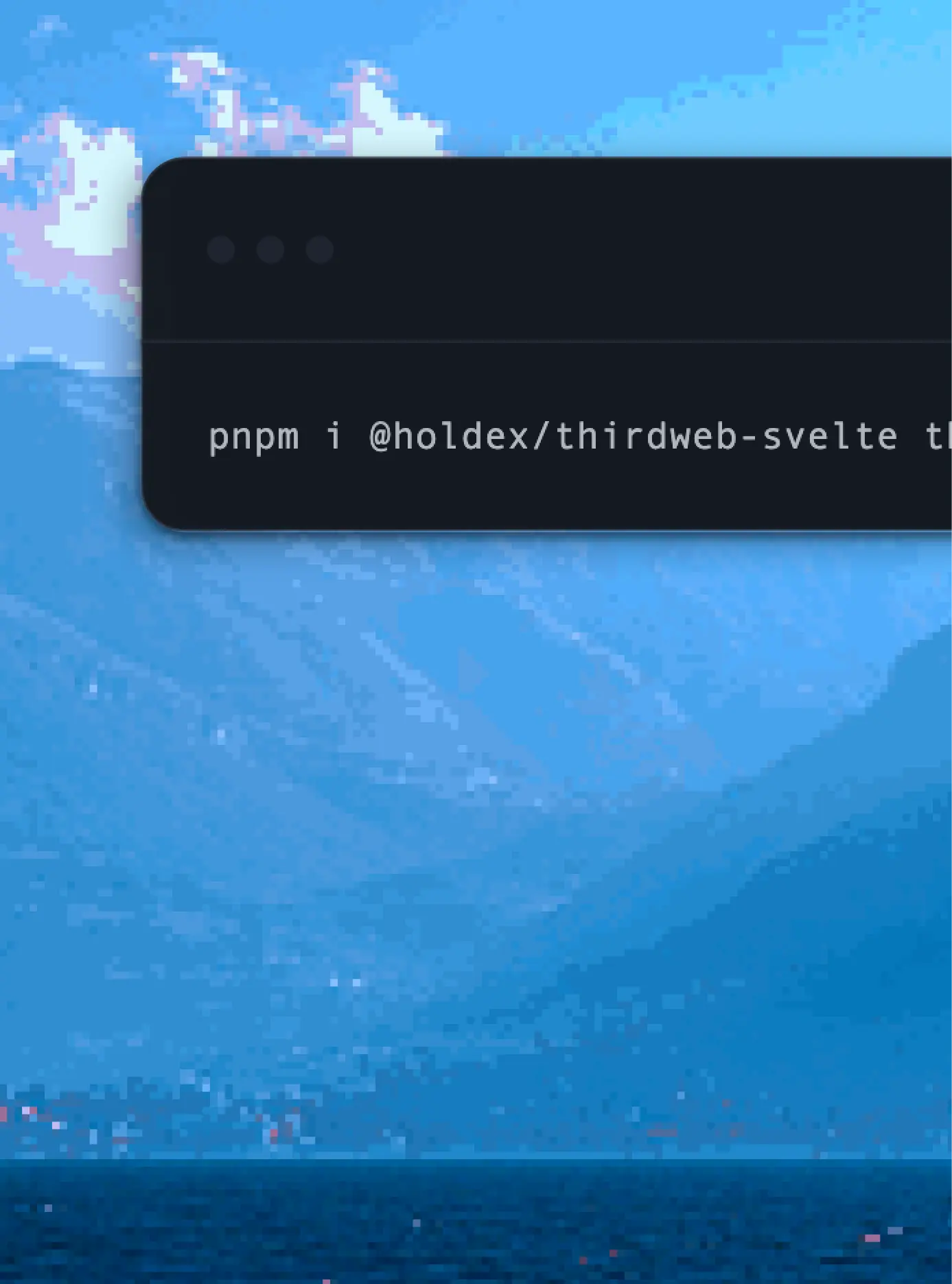Thirdweb Svelte