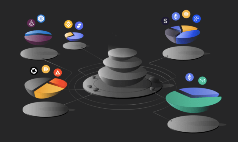 Artwork depicting Balancer ecosystem connections