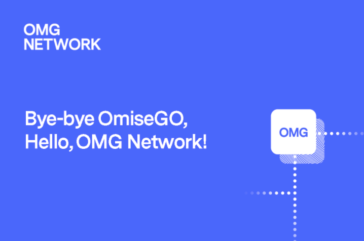 Announcement graphic of OmiseGO rebranding to OMG Network