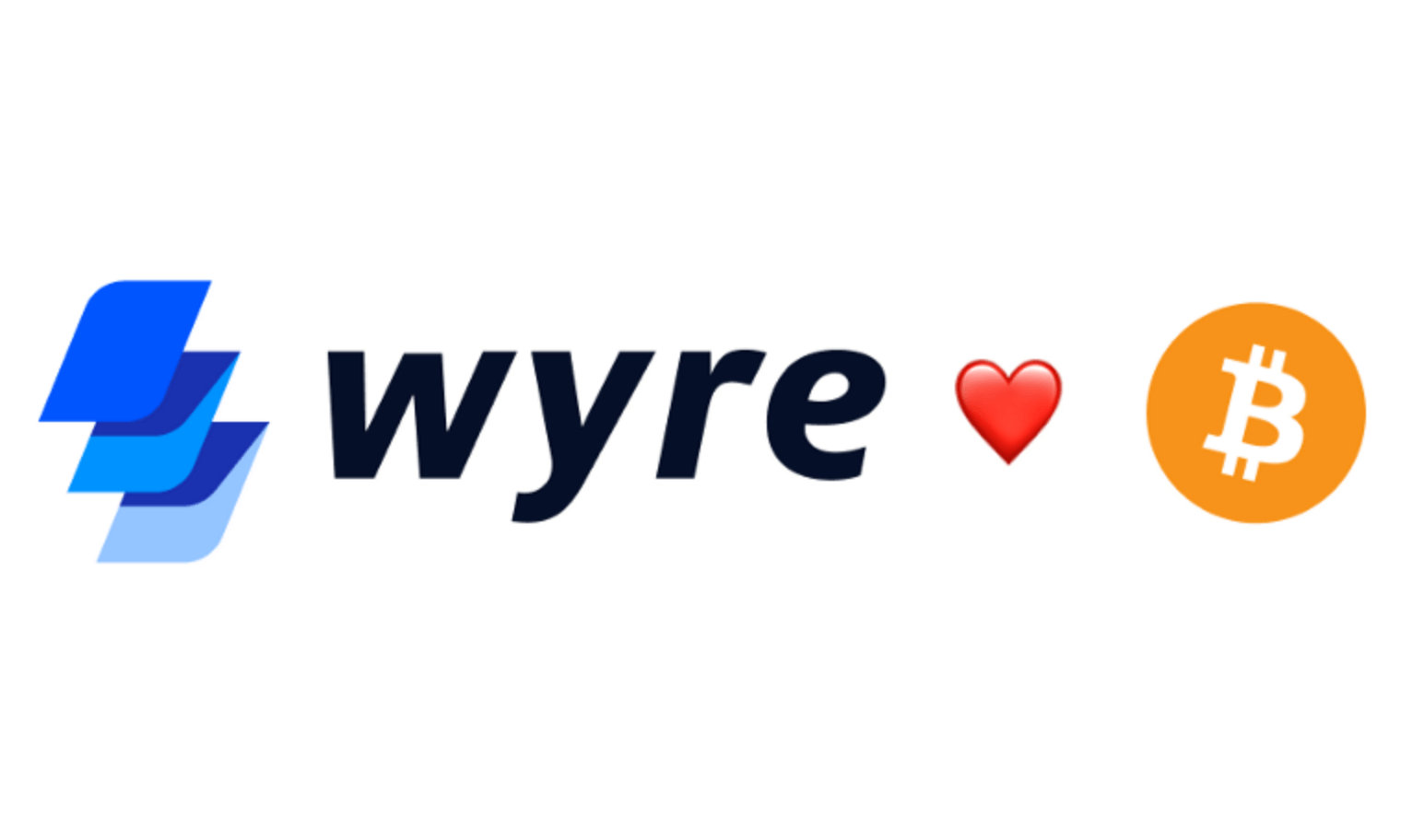 Wyre loves Bitcoin promotional graphic