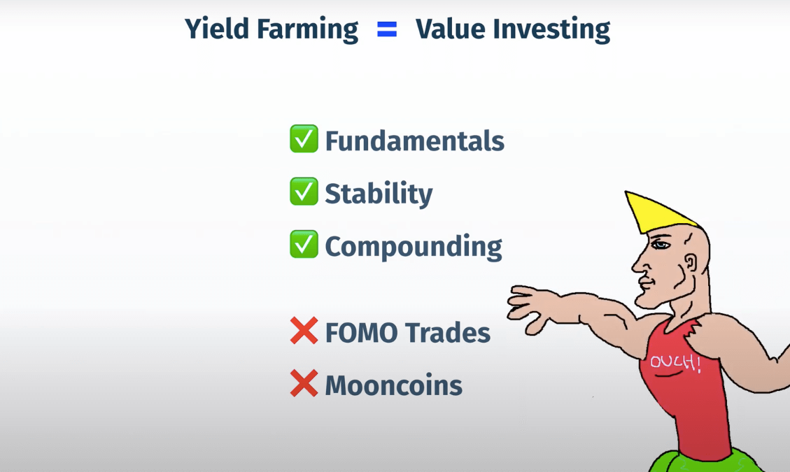 Tenets of the Chad Farmer approach to yield farming